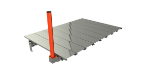 TIROIR STANDARD 70% 500Kg - LISSE BASSE - Plateau Acier