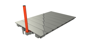 TIROIR STANDARD 70% 1000Kg - LISSE BASSE - Plateau Acier