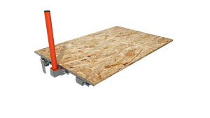 TIROIR STANDARD 70% 800Kg - LISSE BASSE - Plateau OSB