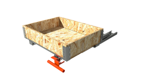 TIROIR 800x600 100% 500Kg - LISSE - Plateau Bois + Caisse bois - Ouvert copie