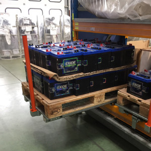 Tiroir Lisse basse - Stockage palette de batteries