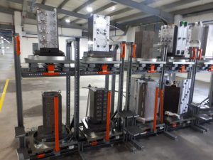 Stockage de moules sur tiroirs